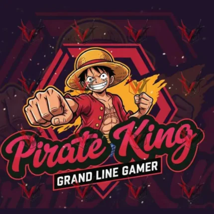 Pirate King Gaming Logo – Monkey D. Luffy Grand Line Gamer