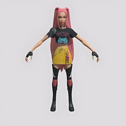 Mira Fortnite K-Pop Demon Hunters 3D Model – Digital Render